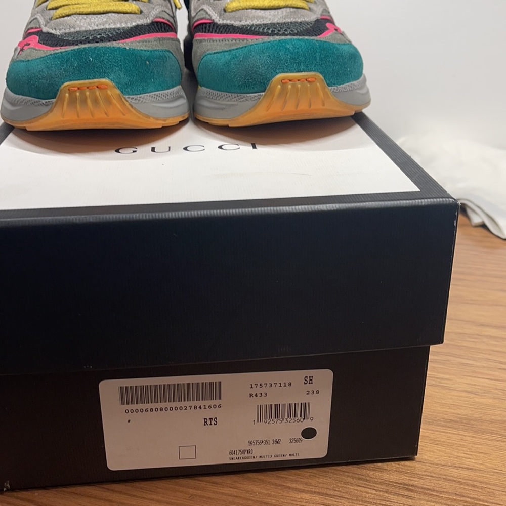 Gucci Green & Multi Colored Sneakers - Picture 6 of 6
